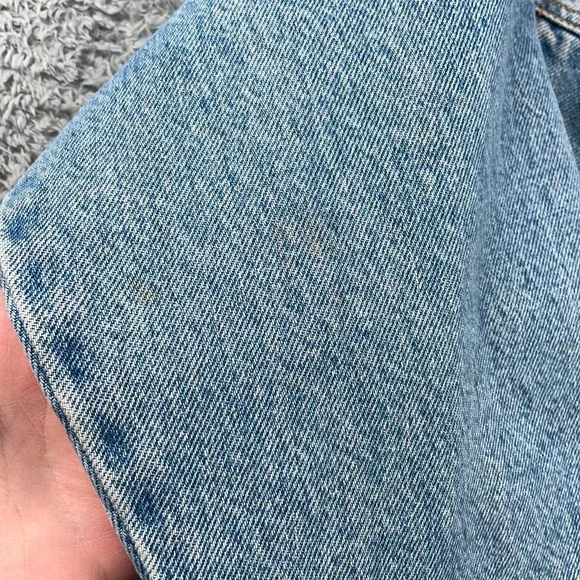 VINTAGE Levis Jacket Womens XL Blue Denim Trucker Type III Made in USA Bomber - Picture 3 of 16